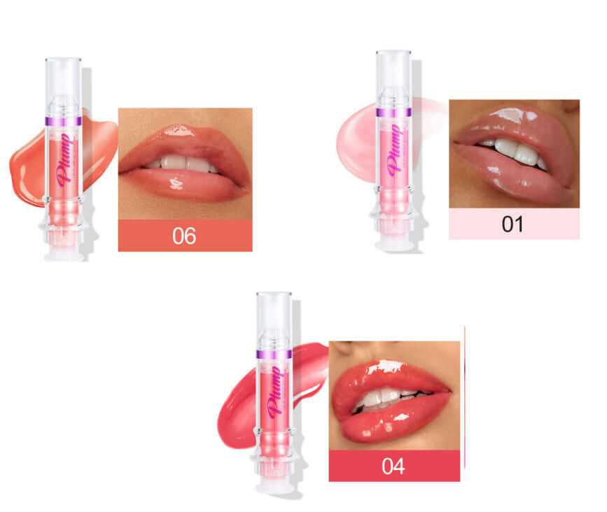 liquid lipstick légèrement épicé sélection de teintes avec applicateur, rendu brillant sur lèvres.