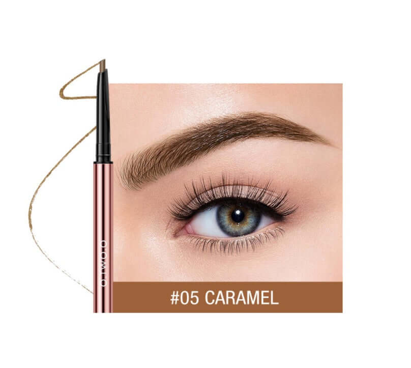 Maquillage sourcils haute performance en teinte #05 Caramel, pour une définition professionnelle.