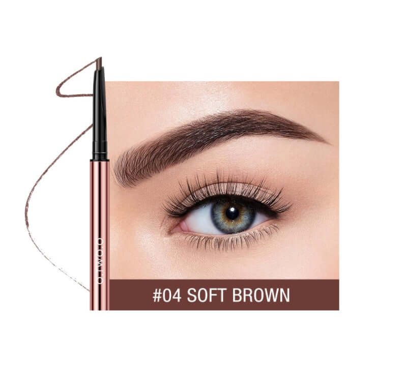 Maquillage sourcils haute performance pour un regard sophistiqué avec #04 Soft Brown.