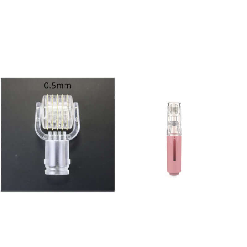 rouleau de soin des lèvres 3 en 1 - tête interchangeable avec aiguilles de 0,5 mm pour micro-stimulation